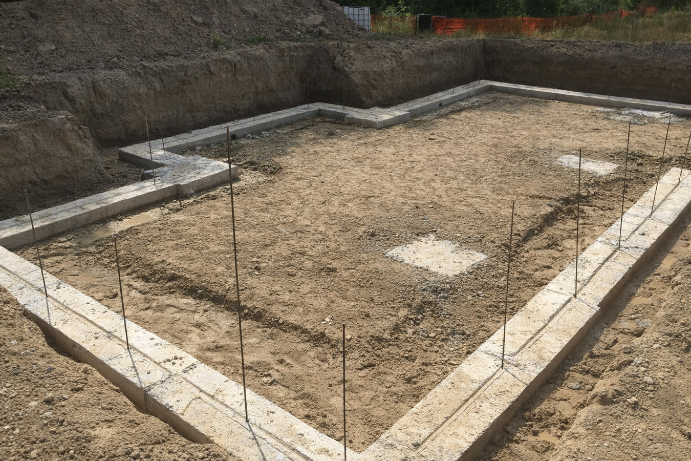 Concrete footings