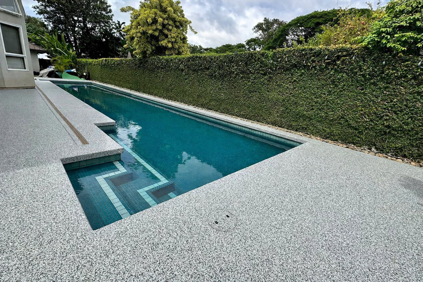 Concrete pool decks