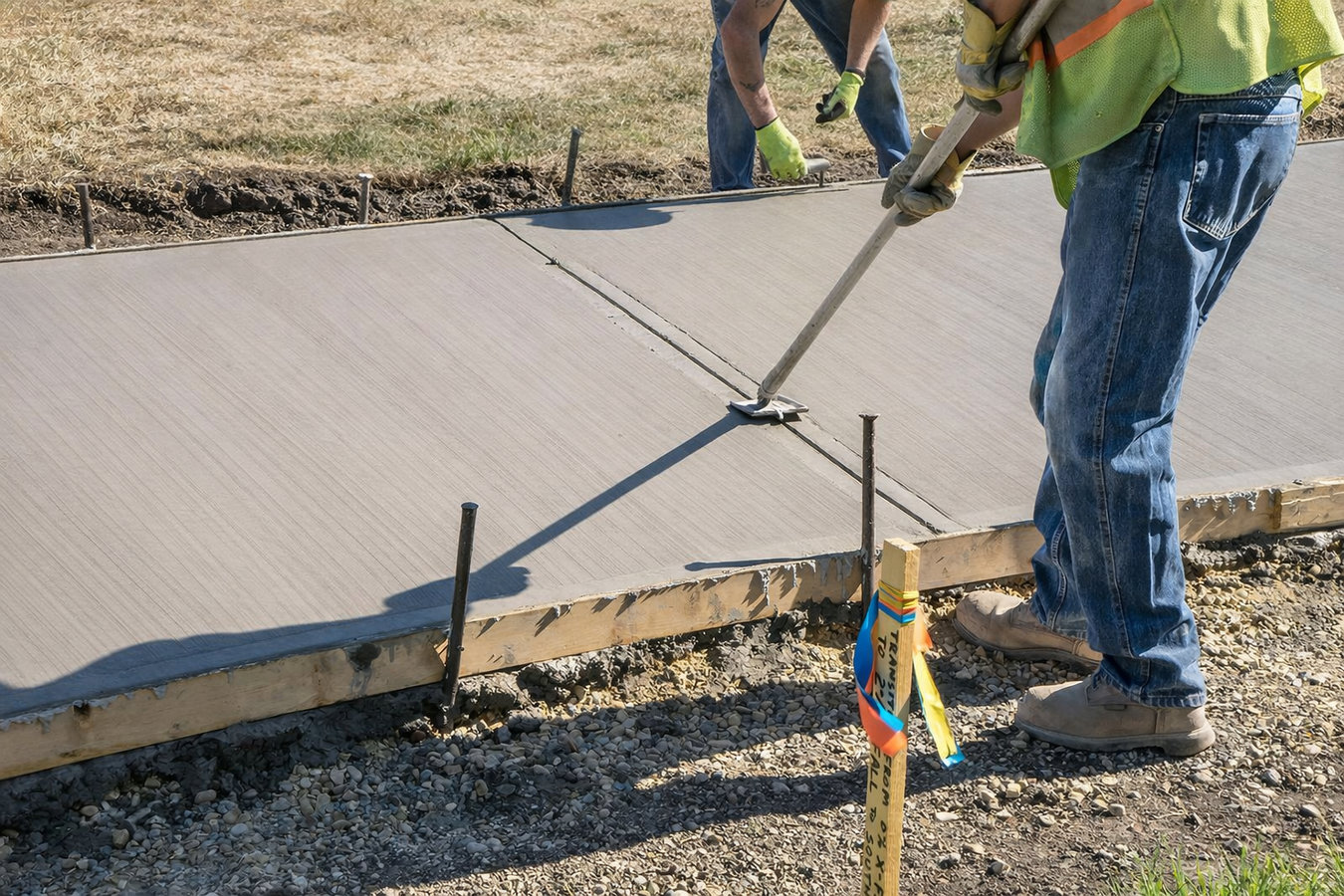 Concrete sidewalk building in Springdale, AR